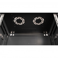Шкаф 19" телекоммуникационный настенный,  18U 901x600х450 мм, дверь перфорация, черный